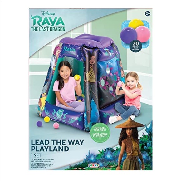 Disney Raya & The Last Dragon 20 Ball Pit Playland Black - Picture 8 of 9